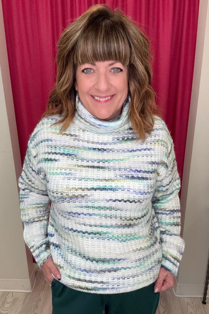 Turtleneck Long Sleeve Sweater SWEATER TRIBAL 