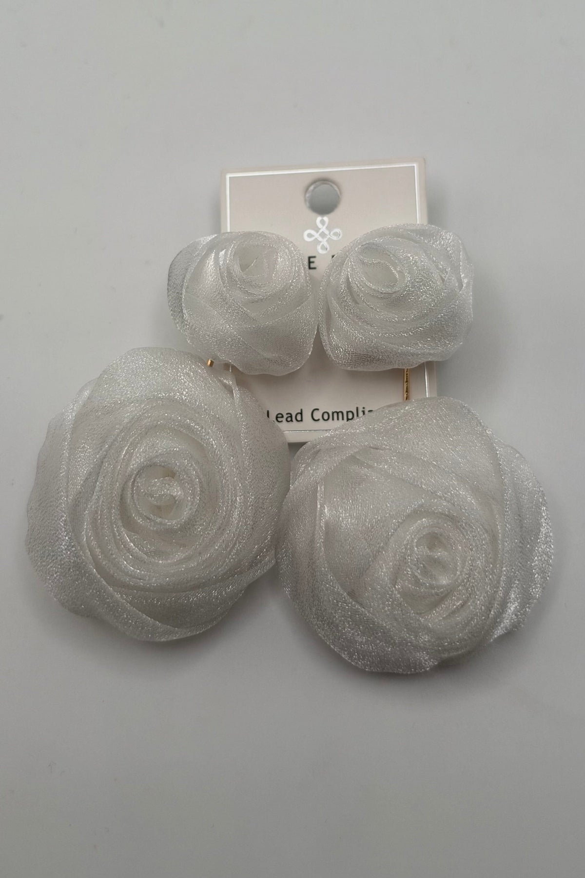White Flower Earrings JEWELRY KENZEPANNE 
