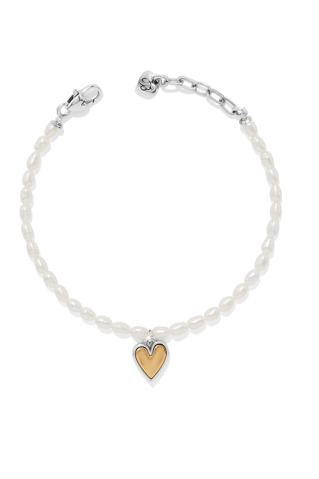 Cascade Embrace Pearl Heart Bracelet BJEWELRY Brighton Collectables