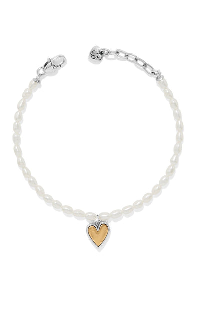 Cascade Embrace Pearl Heart Bracelet BJEWELRY Brighton Collectables 