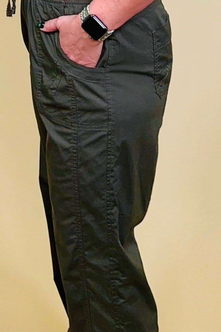 Pull On Cargo Pant w/Pockets &amp; Drawcord BOTTOMS KEREN HART 