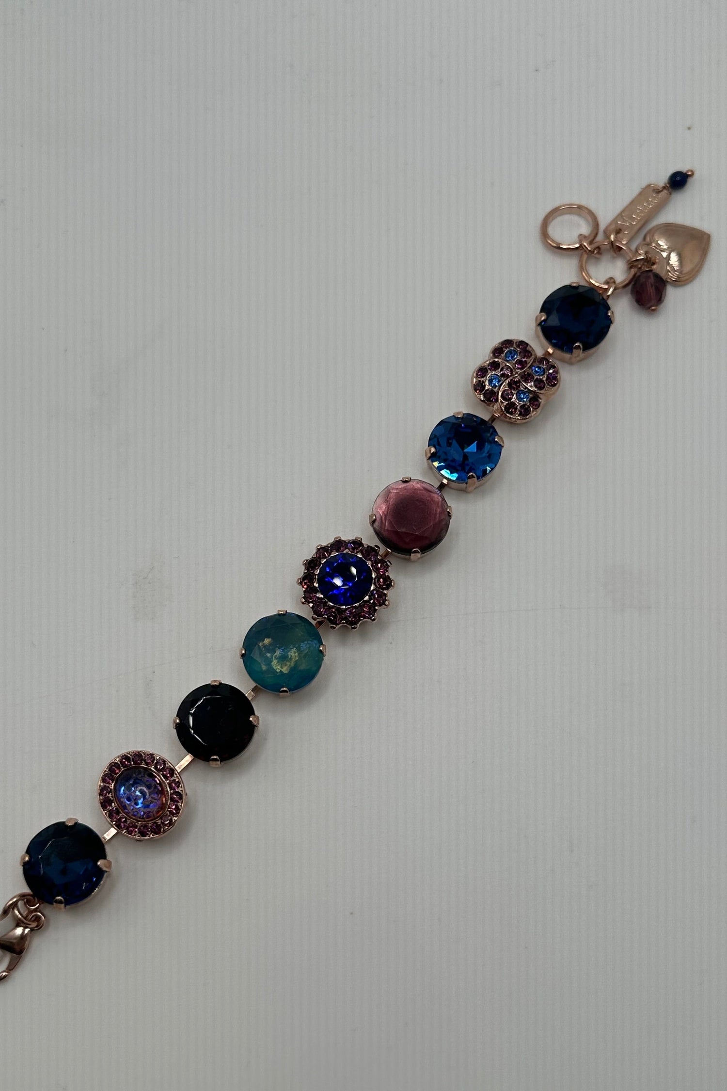 Extra Luxurious Cluster Bracelet in "Happy Hour" Rose Gold BETTERBRANDJEWELRY MICHALSMARIANA 