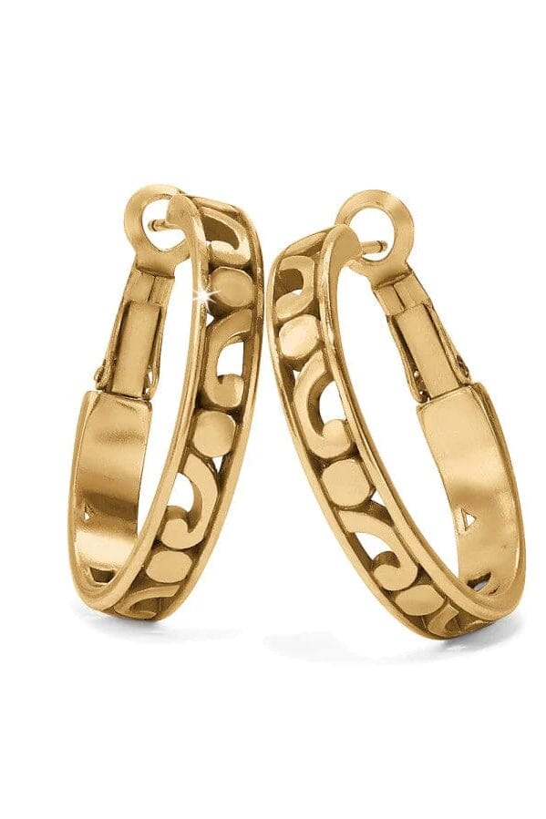 Small Gold Contempo Hoop Earrings BJEWELRY Brighton Collectables 