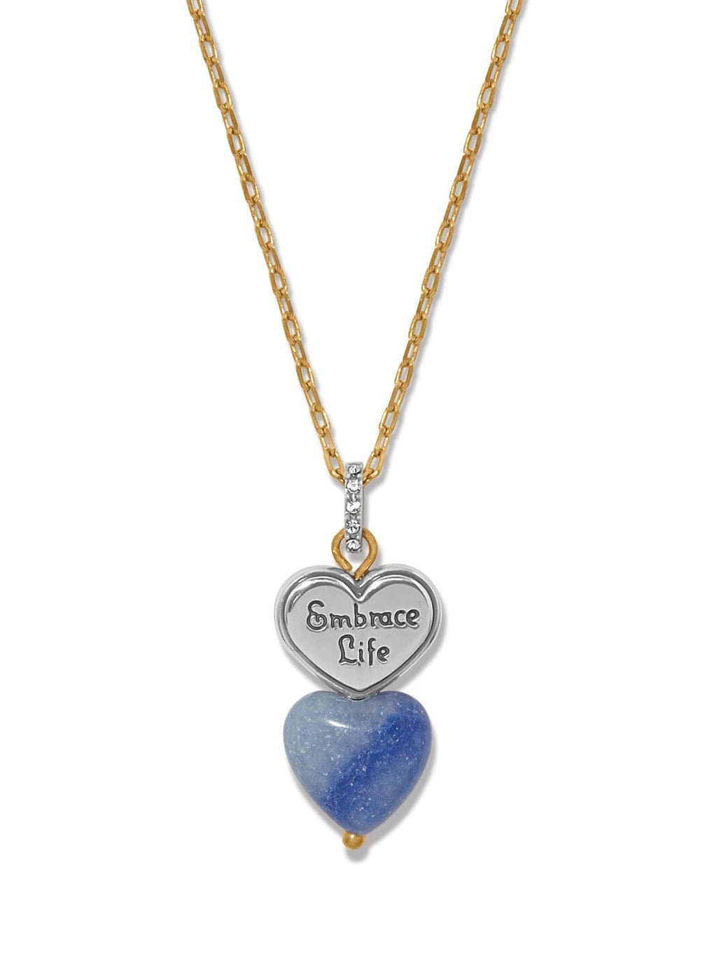 One Heart Duo Heart Petite Necklace BJEWELRY:~~Unassigned~~ Brighton Collectables 