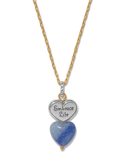 One Heart Duo Heart Petite Necklace BJEWELRY:~~Unassigned~~ Brighton Collectables 