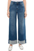 Morgan Cuffed Crop Wide Leg w/Trim 30" Inseam JEANS LIVERPOOL 