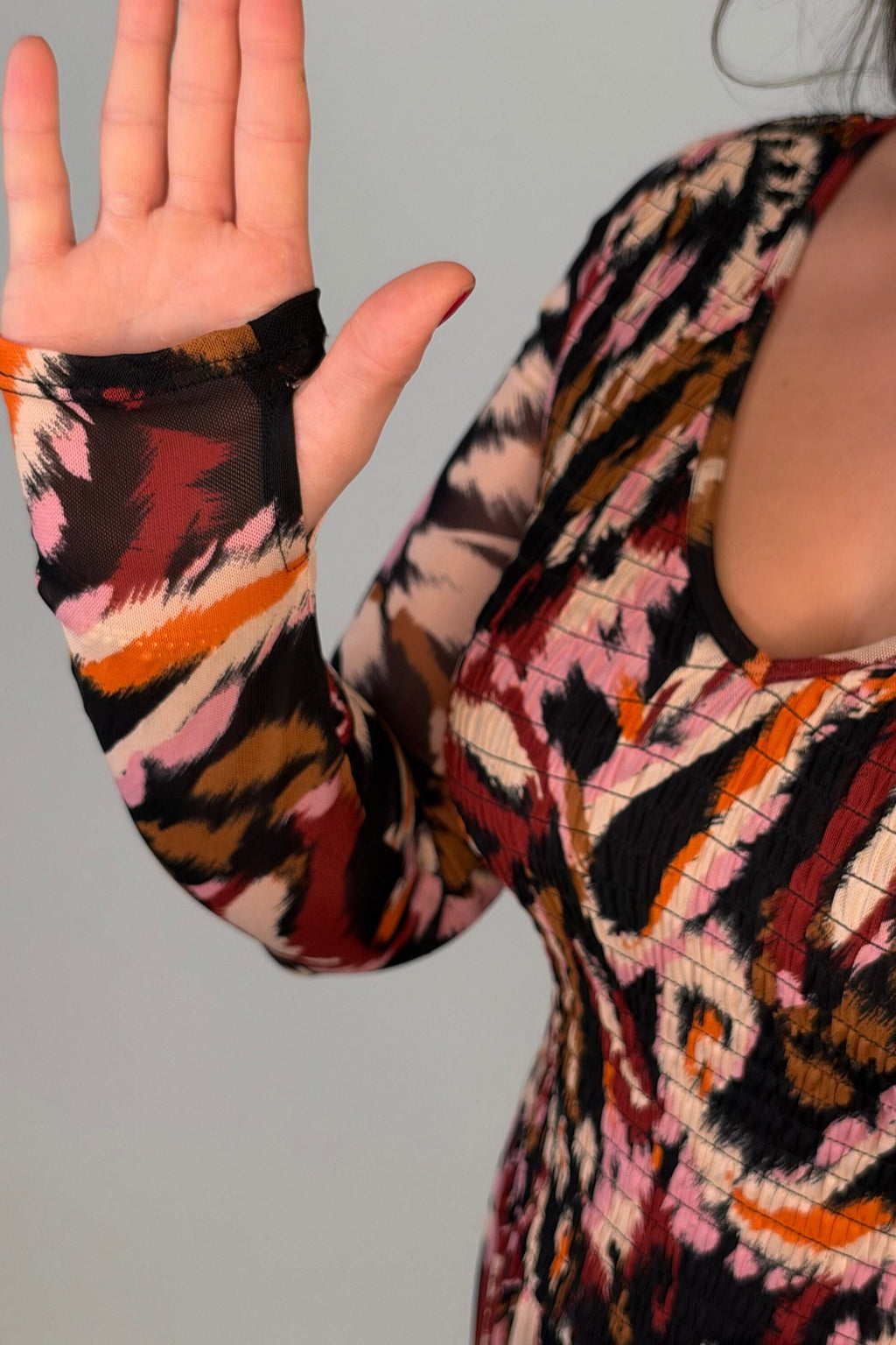 Smocked Waist Maxi Dress - Multicolor DRESS:~~Unassigned~~ TRIBAL 