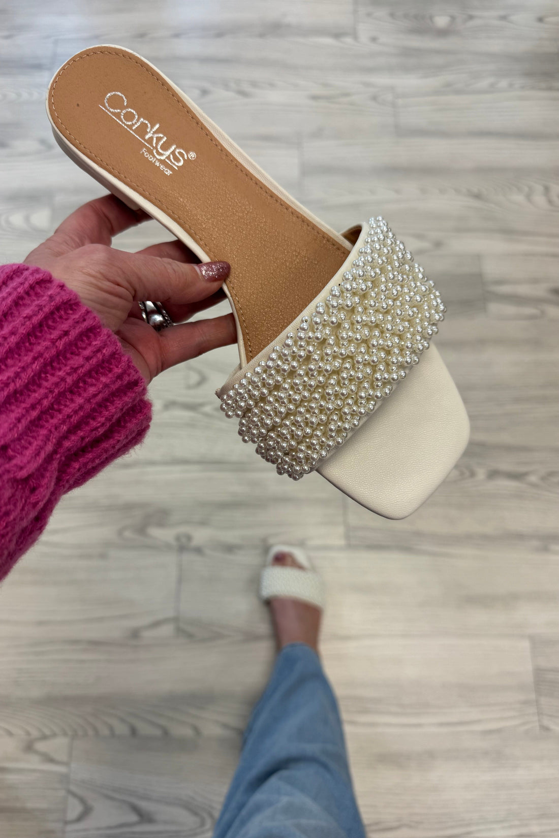 Our Lil Secret Shoe Clear Pearls SHOES CORKYS 