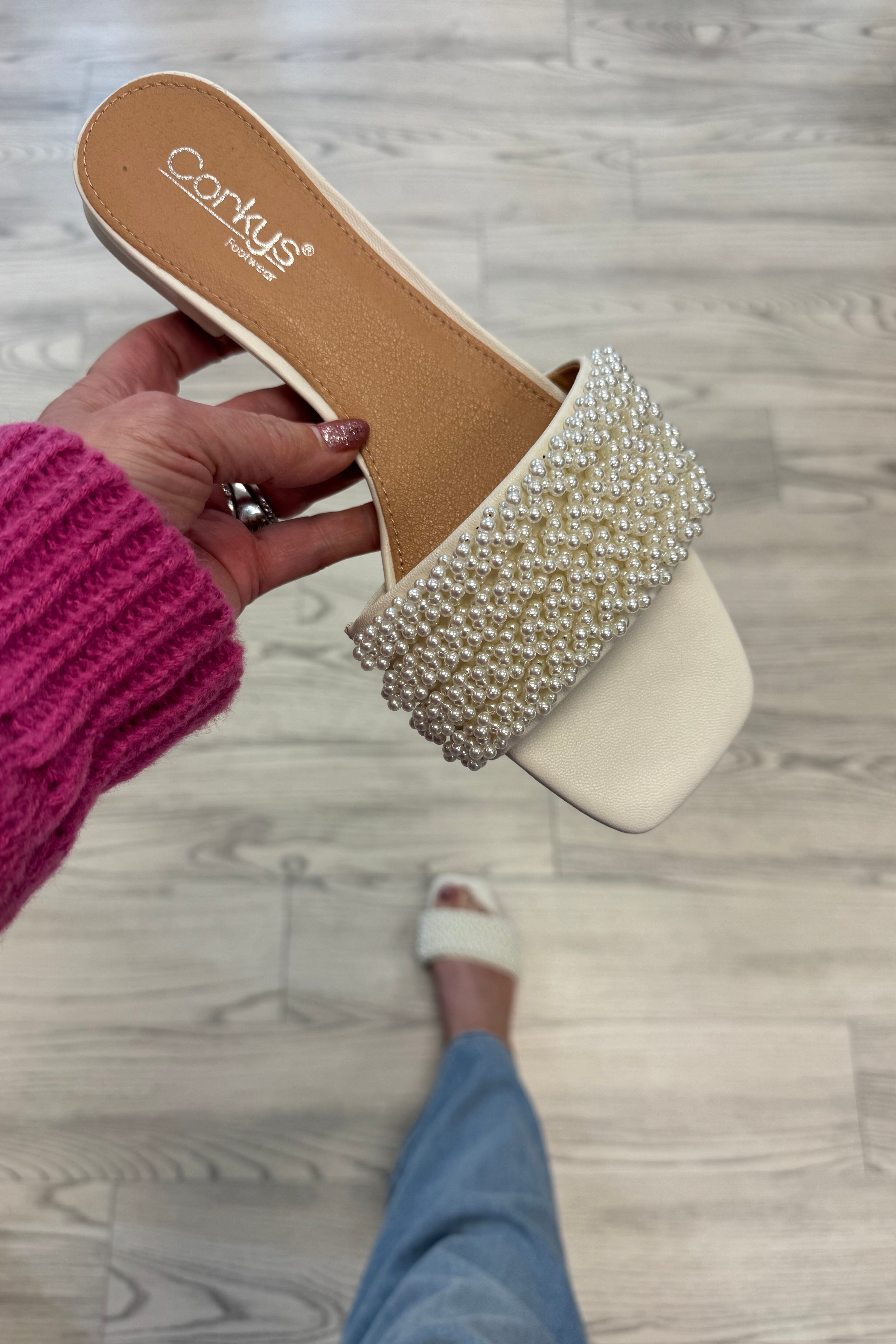 Our Lil Secret Shoe Clear Pearls SHOES CORKYS 