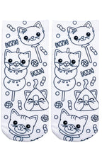 Candy Cat Coloring Socks GIFT/OTHER LIVINGROYAL 