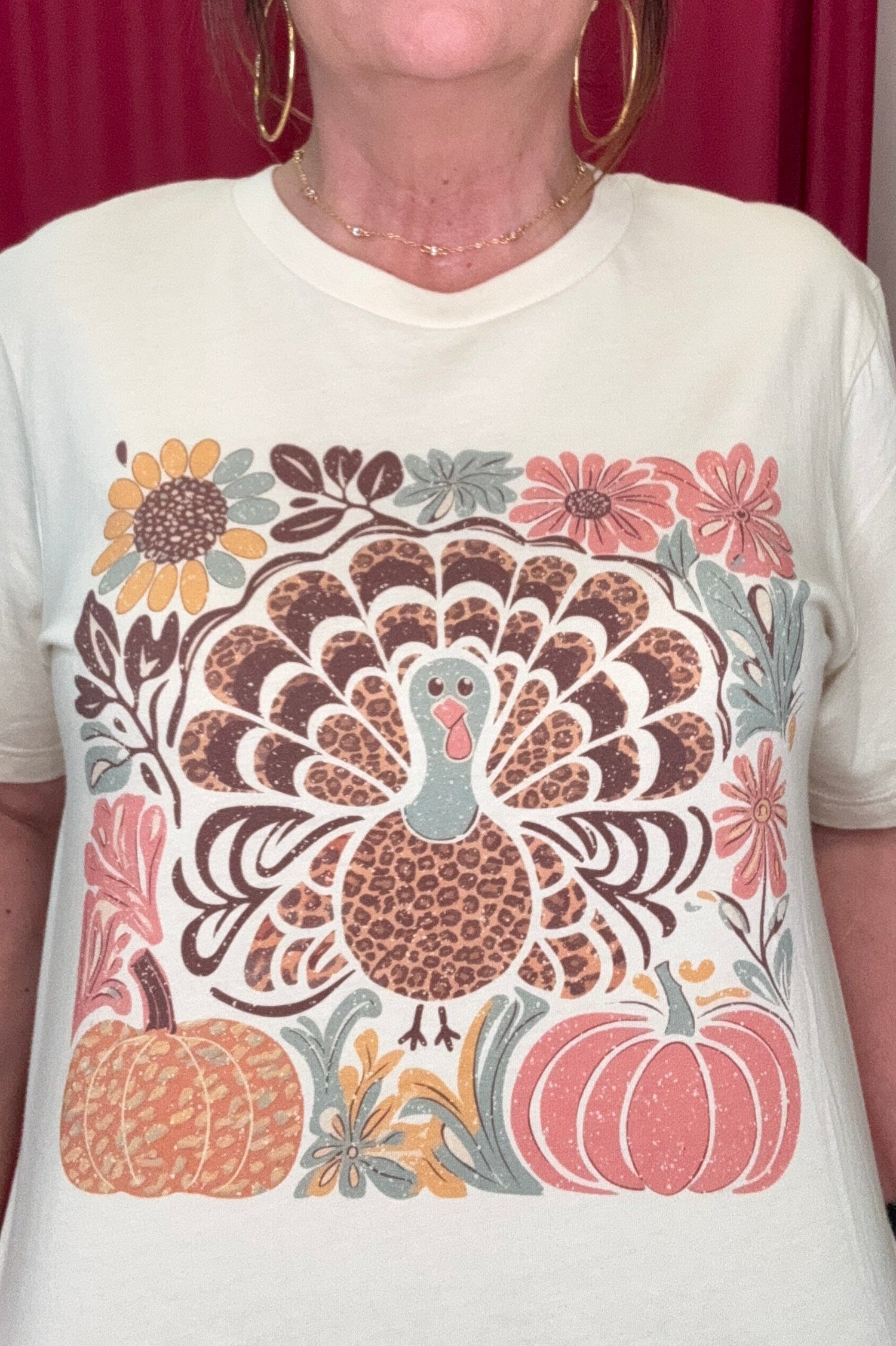 Boho Turkey T-Shirt MISSY BASIC KNIT REBELROSE/ATTITUDETEES 