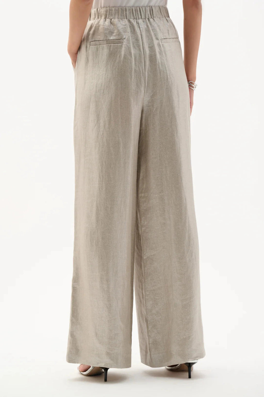 Pull On Metallic Pant BOTTOMS JOSEPH RIBKOFF 