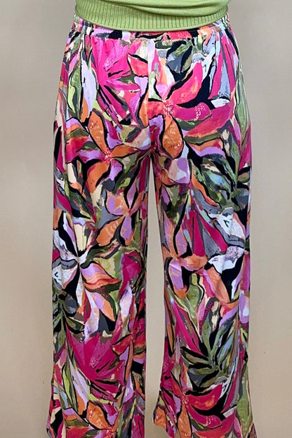 Wild Printed Floral w/Drawstring BOTTOMS ZAC &amp; RACHEL 