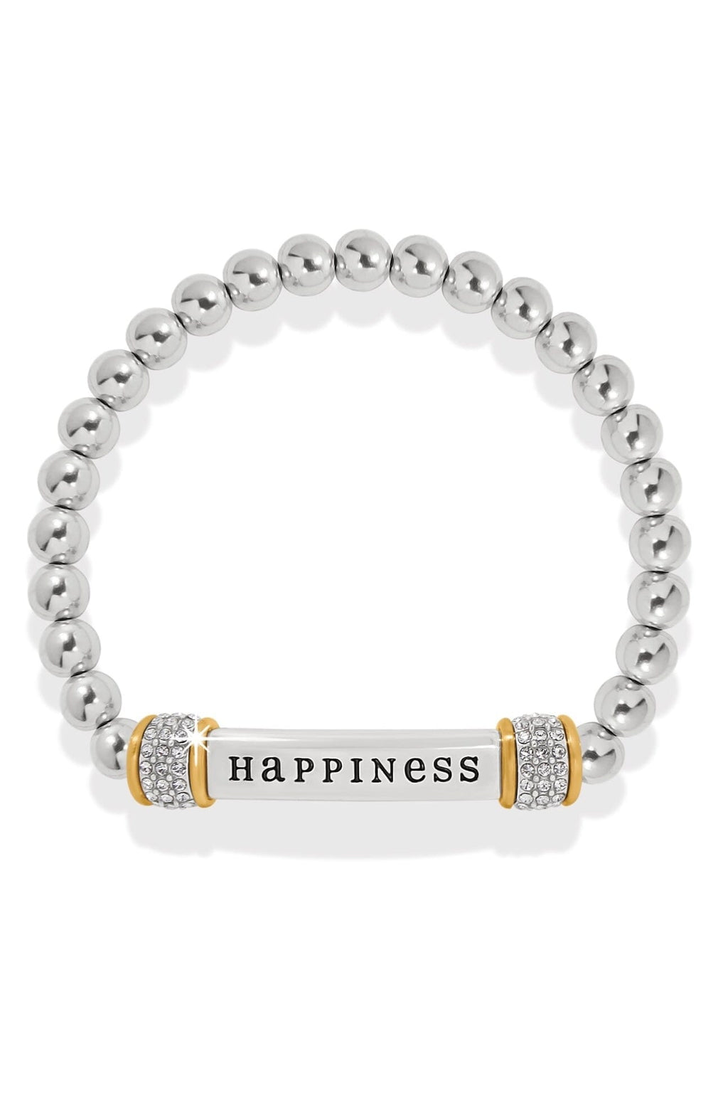 Meridian Happiness Two Tone Stretch Bracelet BJEWELRY Brighton Collectables 