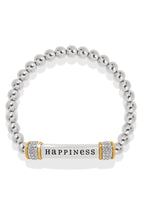 Meridian Happiness Two Tone Stretch Bracelet BJEWELRY Brighton Collectables 