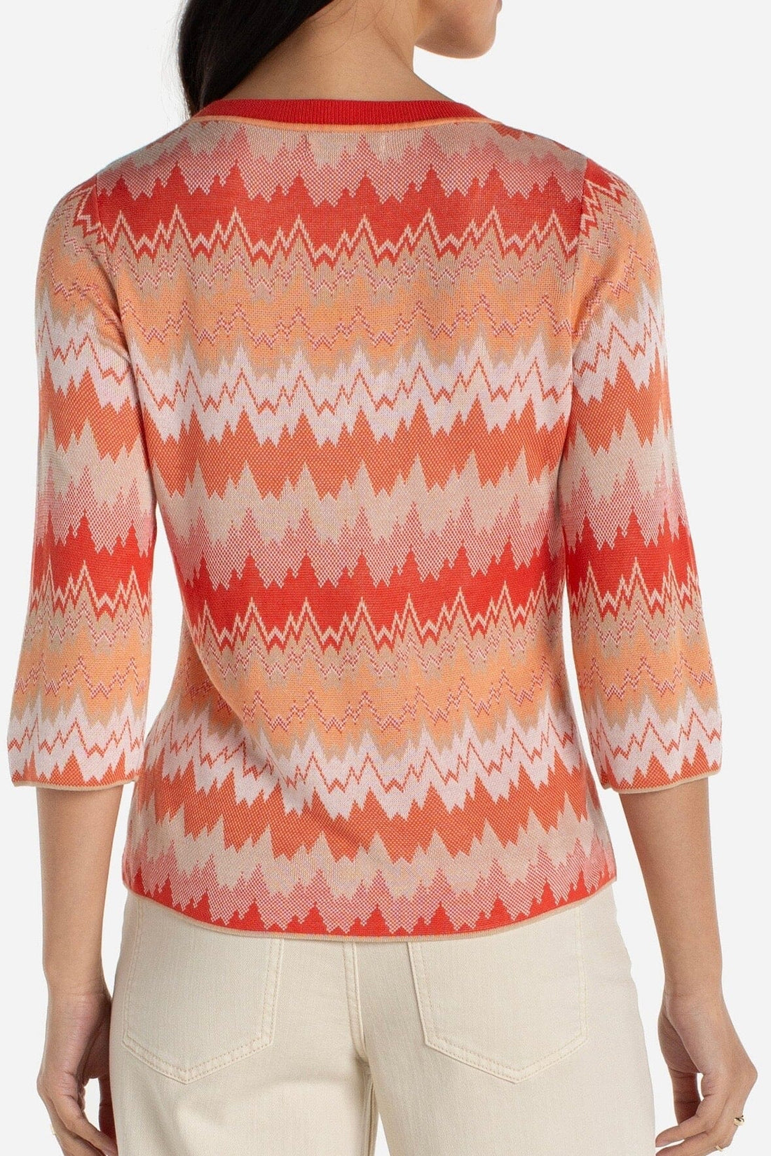 3/4 Sleeve V-Neck Sweater SWEATER LIVERPOOL 