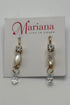Triple Tier Strand Earrings in White Shell and On a Clear Day - Yellow Gold BETTERBRANDJEWELRY MICHALSMARIANA 
