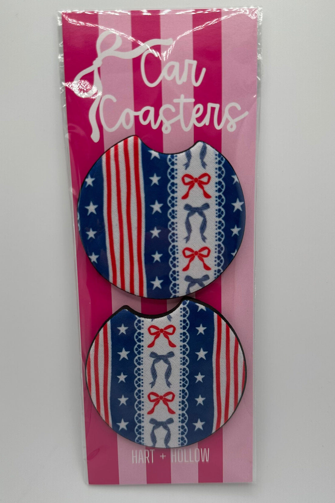 Patriotic Car Coaster Set GIFT/OTHER HART&amp;HALLOW 