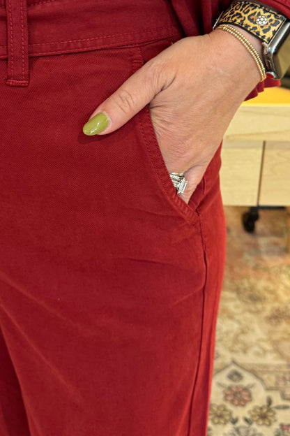 Stride Wide Leg w/Belt BOTTOMS LIVERPOOL 