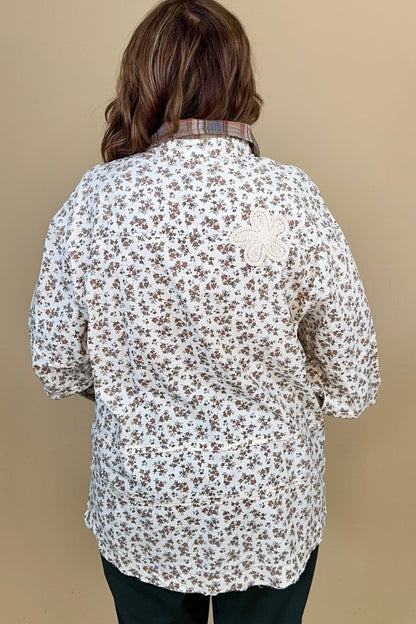 Crochet Patched Long Sleeve OUTFIT COMPLETER:~~Unassigned~~ EASEL 