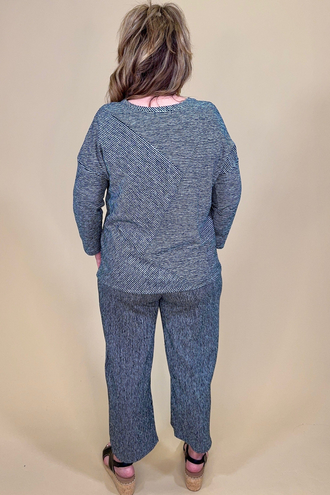 Pasadena Knit Stripe Pacific Seamed Top MISSY TOP SPECIAL HABITAT 