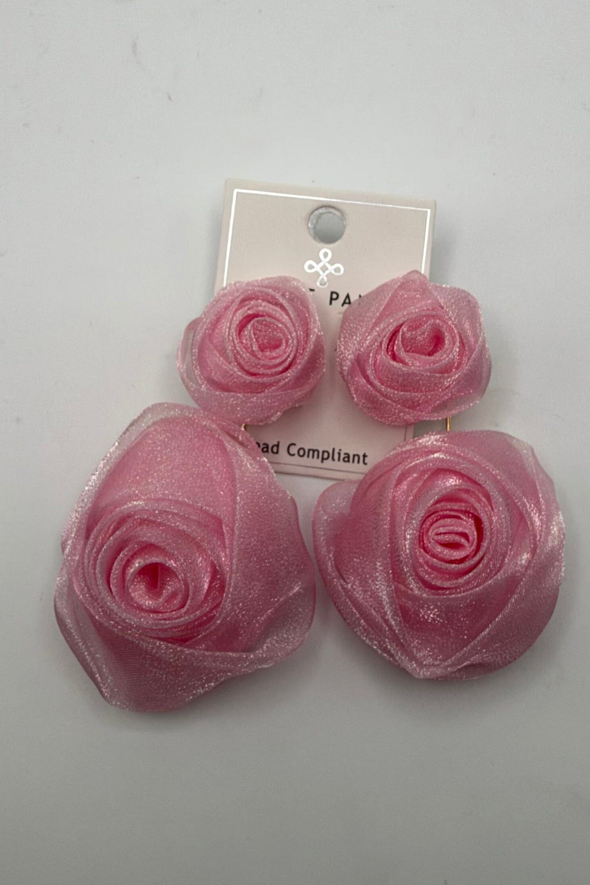 Pink Flower Earrings JEWELRY KENZEPANNE 