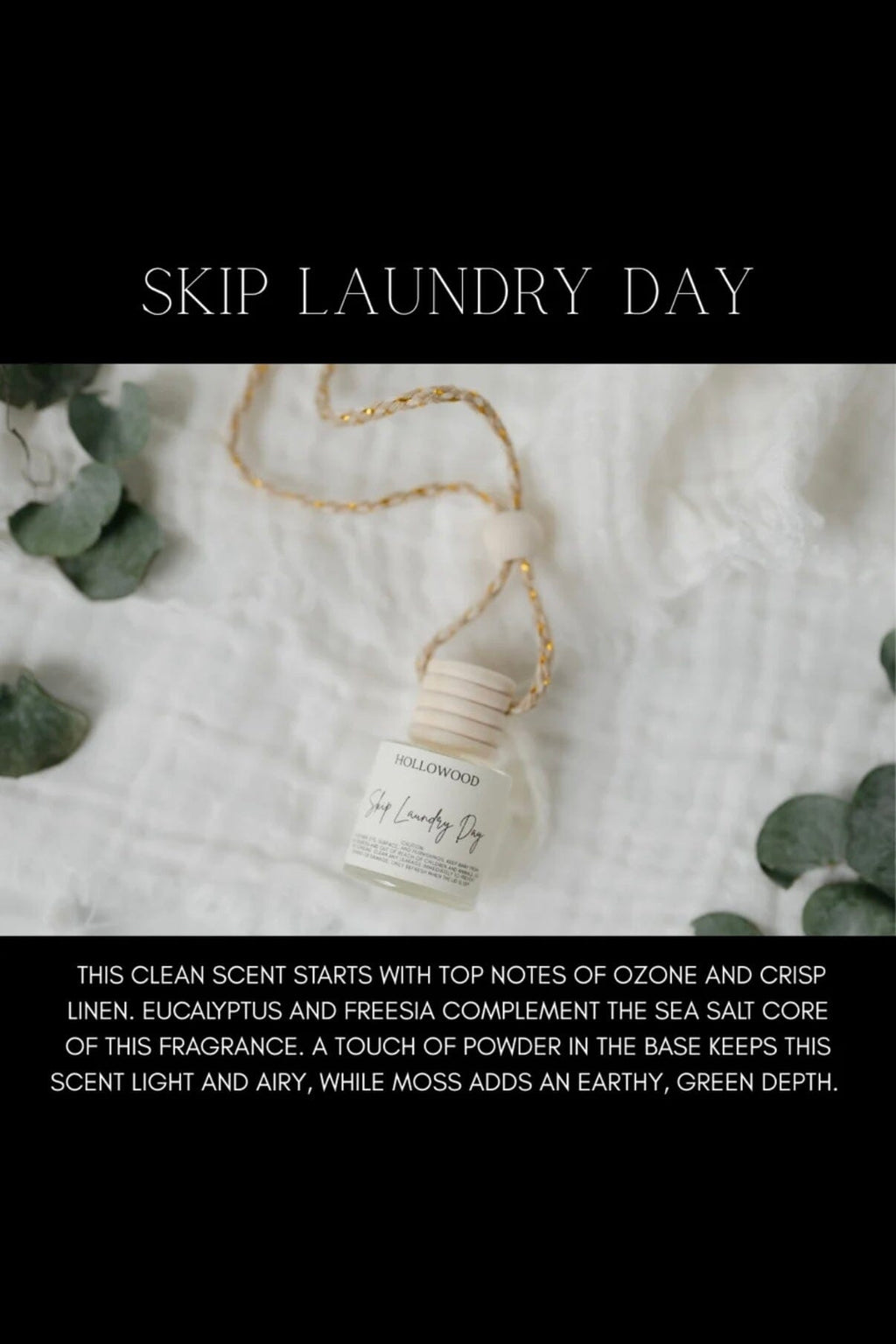 Car Diffuser Skip Laundry Day GIFT/OTHER HOLLOWOOD CANDLES 