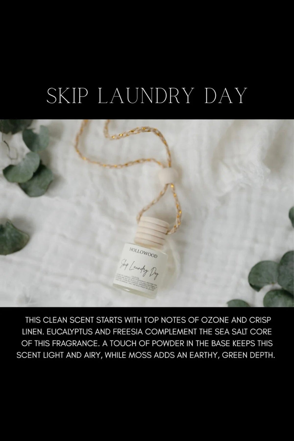 Car Diffuser Skip Laundry Day GIFT/OTHER HOLLOWOOD CANDLES 
