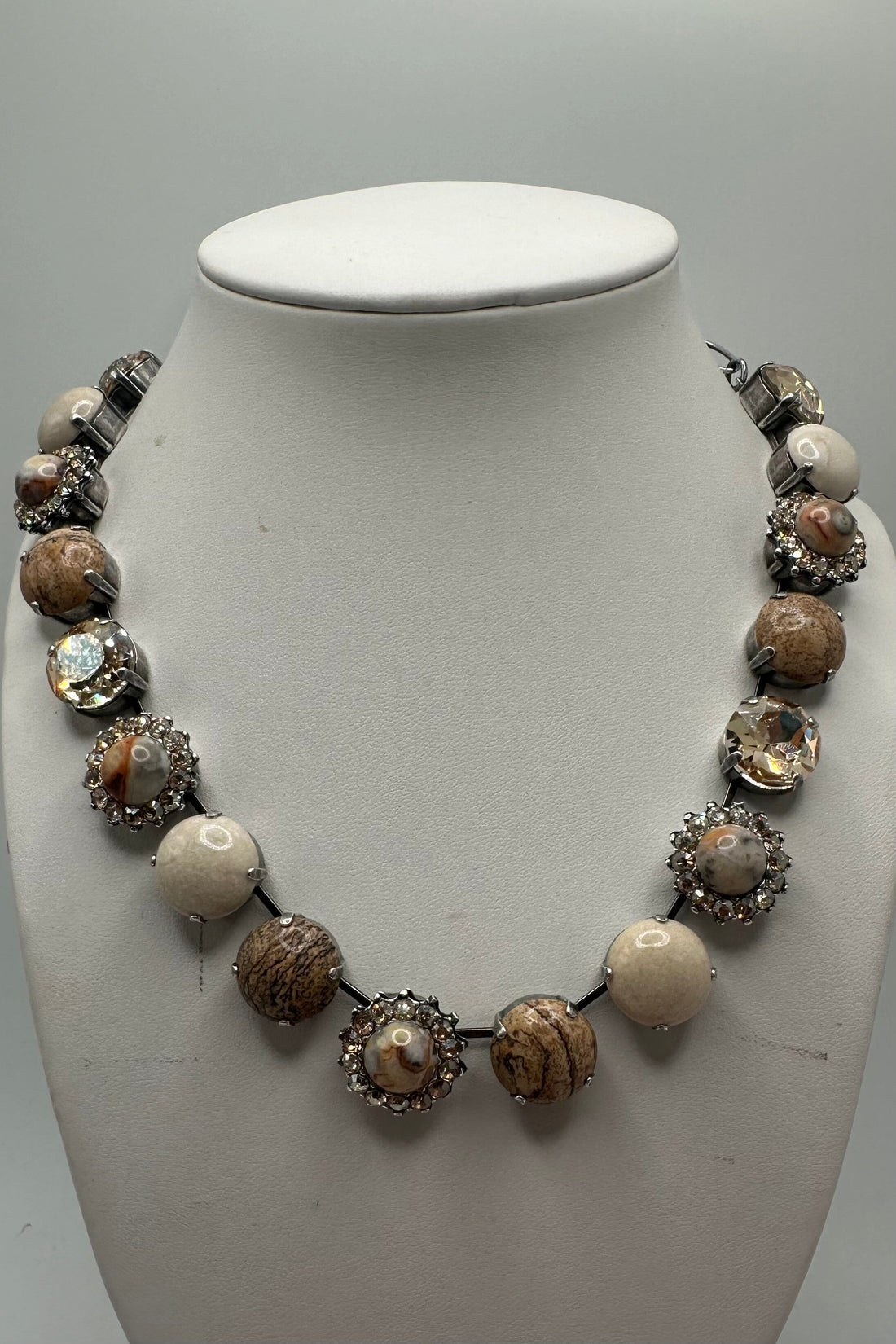 Extra Luxurious Mariana Necklace in "Sahara" - Silver Plated BETTERBRANDJEWELRY MICHALSMARIANA 