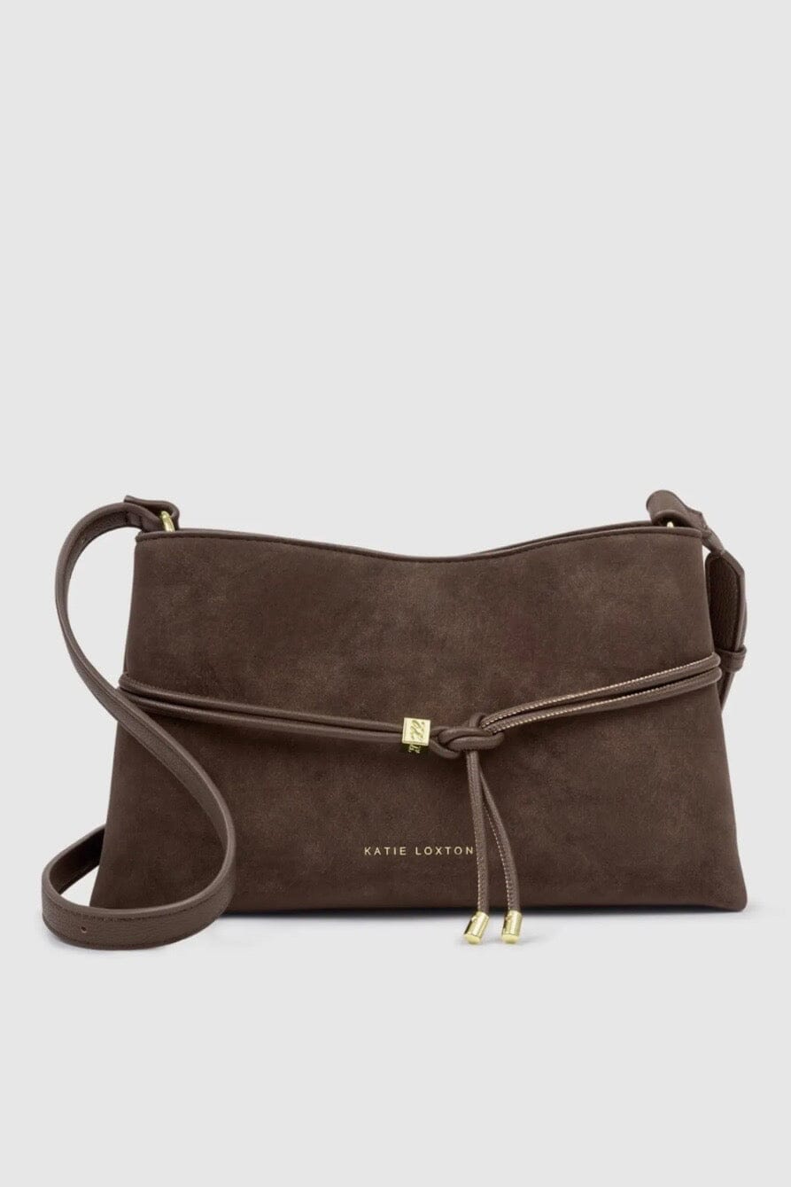 Lori Crossbody Bag- Bitter Chocolate HANDBAGS KATIE LOXTON 