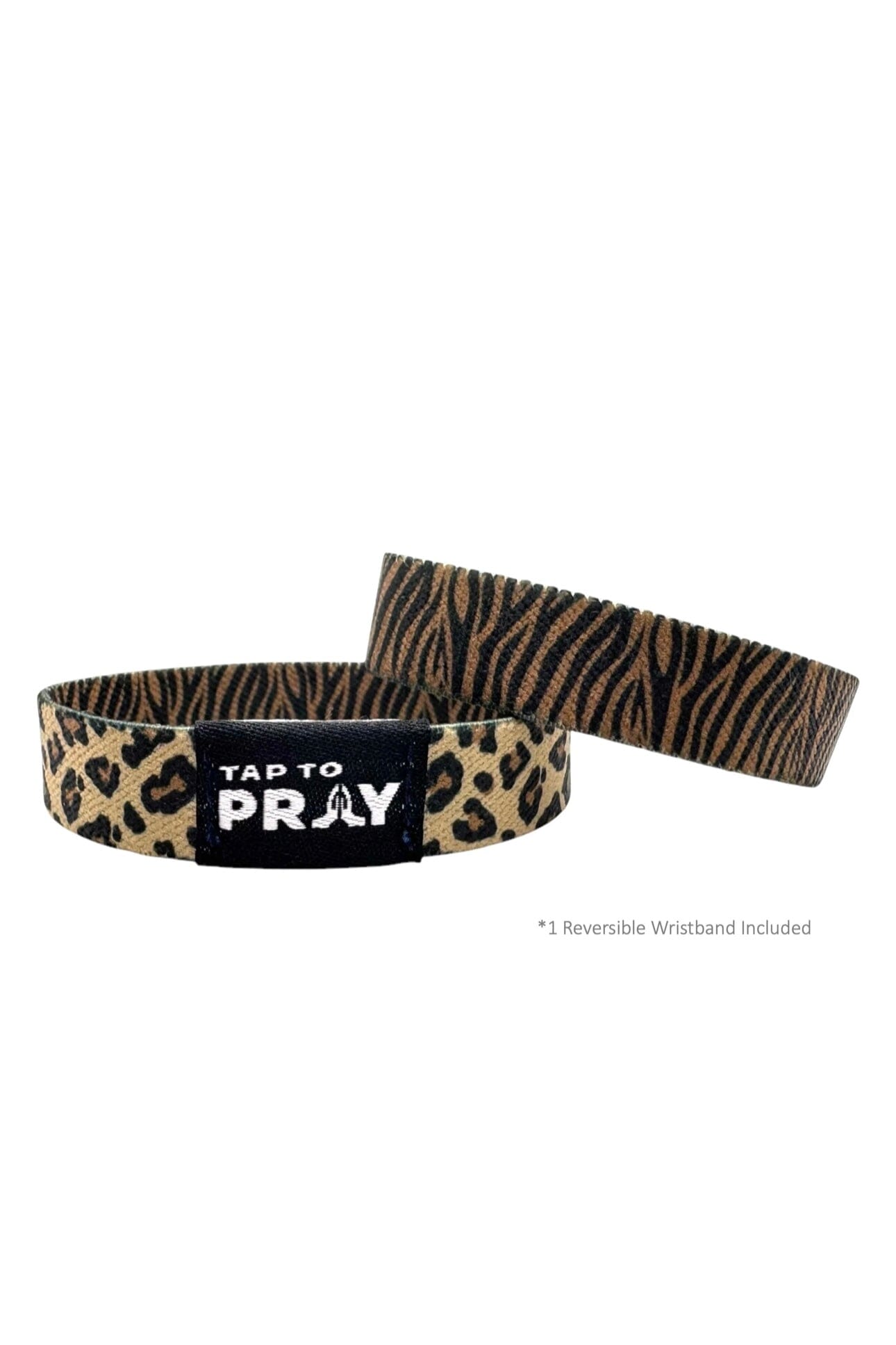 Safari Leopard Tap to Pray Wristband GIFT/OTHER VERSIBLE 