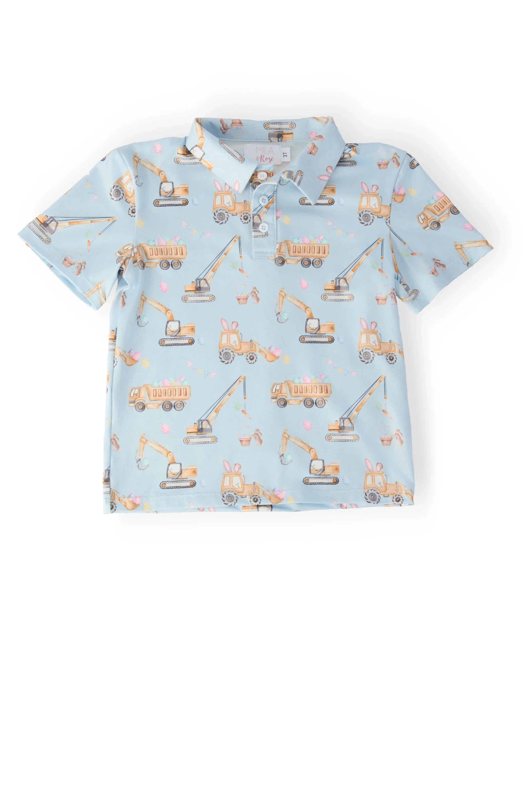 Boys Bunny Builders Polo GIFT/OTHER MILA &amp; ROSE 