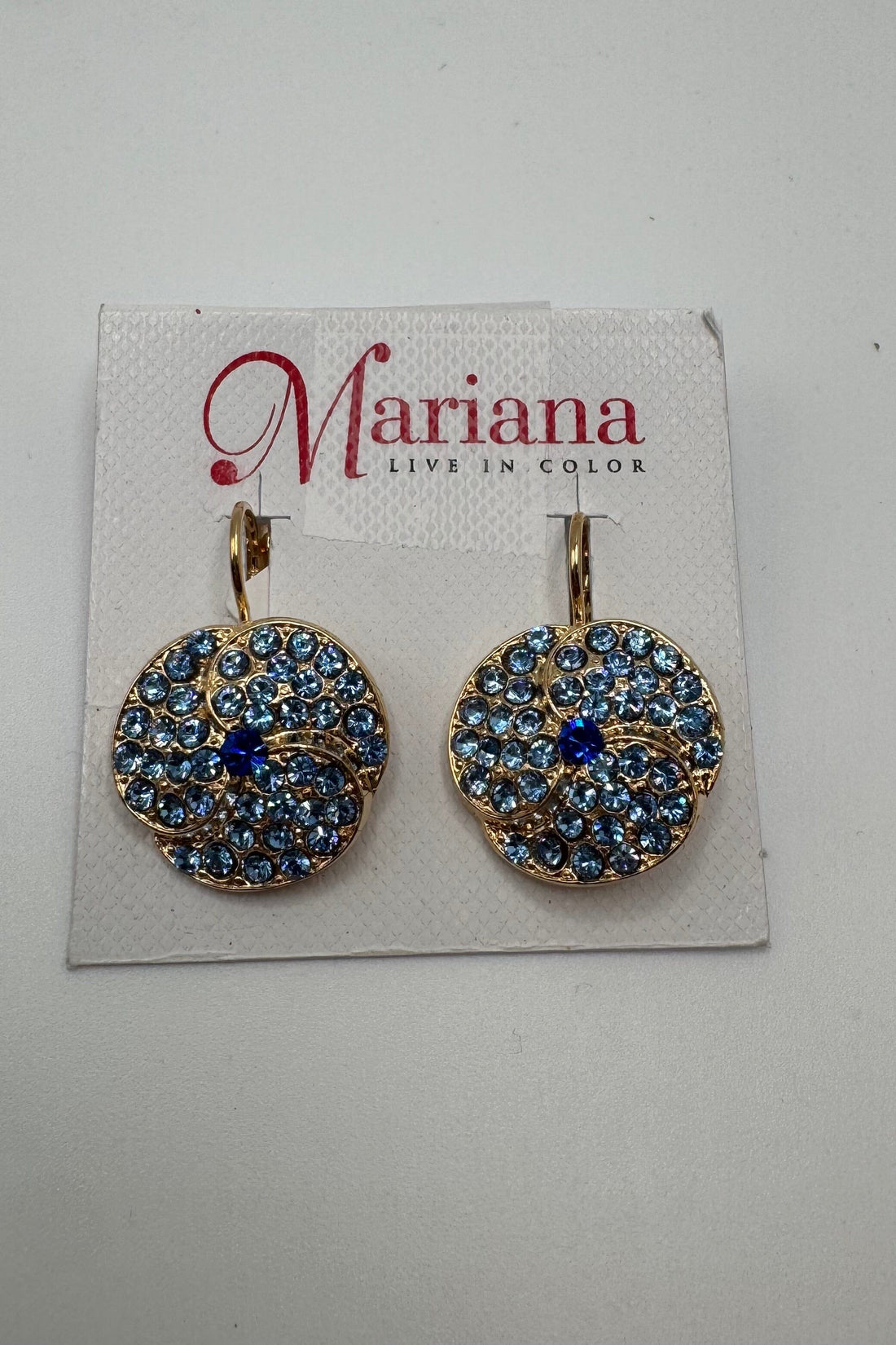 Extra Luxurious Spiral Earrings in &quot;Capri Blue&quot; BETTERBRANDJEWELRY MICHALSMARIANA 