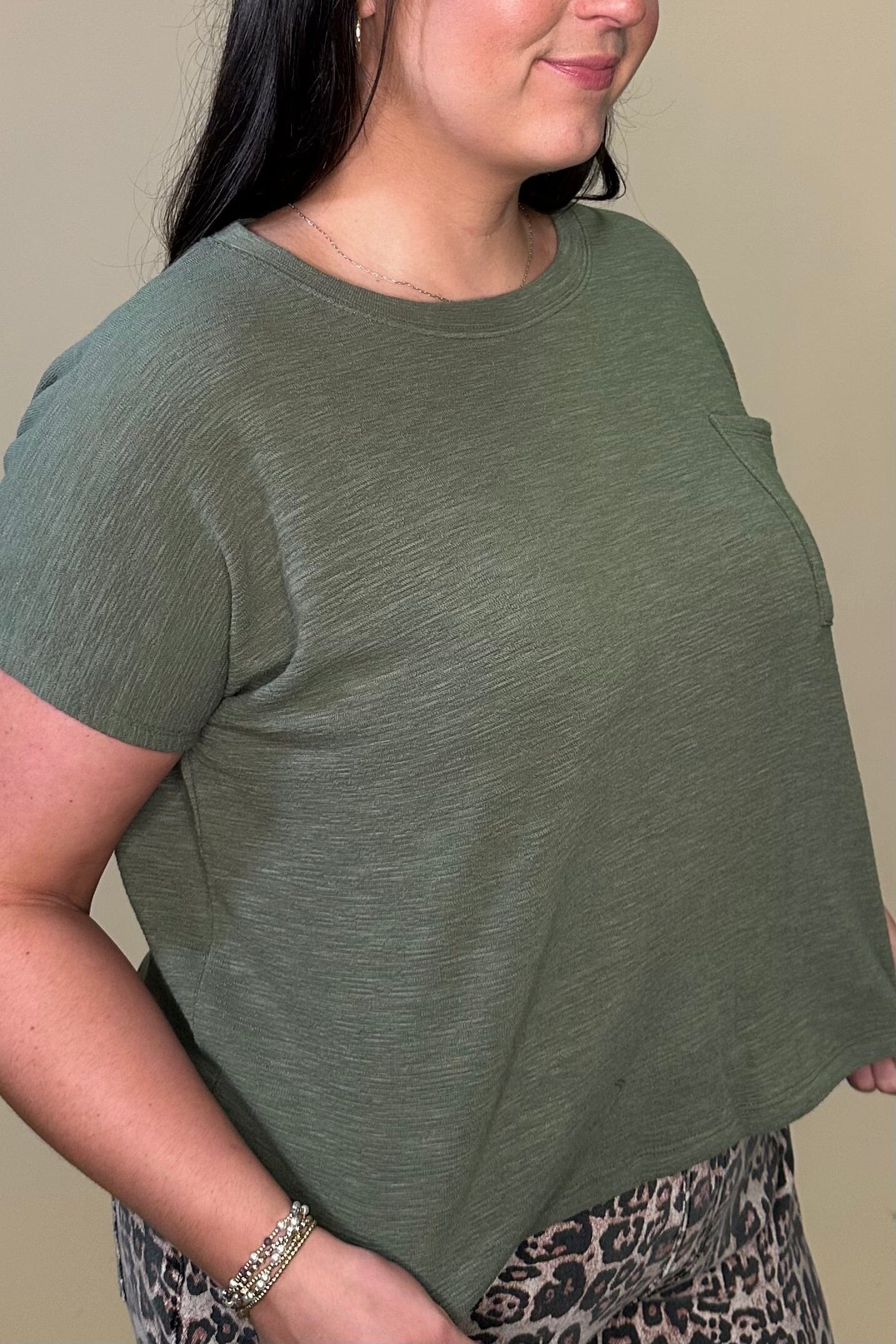 Slub Relaxed Crop Top JR TOP DRESSY ZENANA 