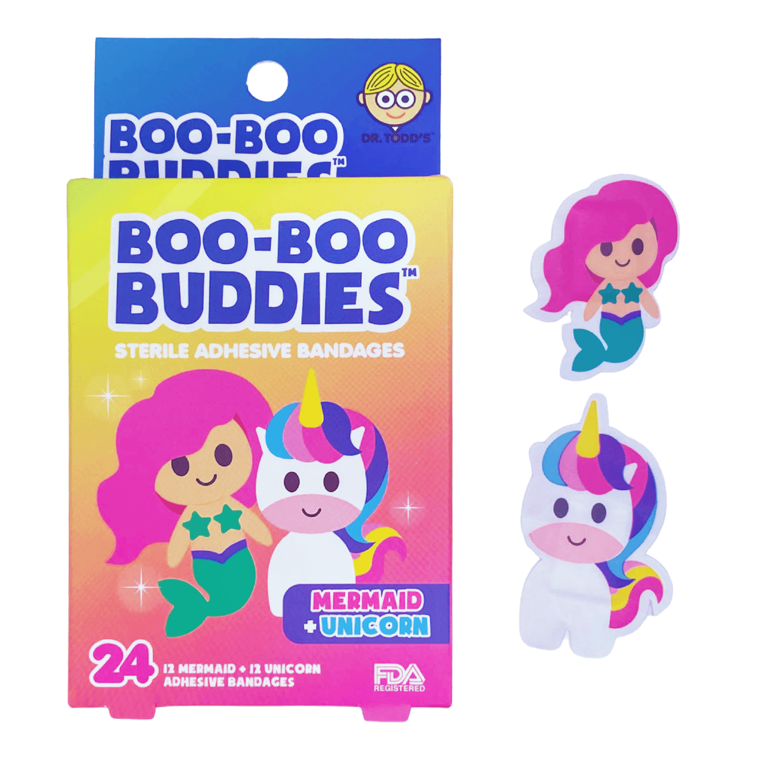Boo Boo Buddies GIFT/OTHER BOOBOOBUDDIES MERMAID/UNICORN 