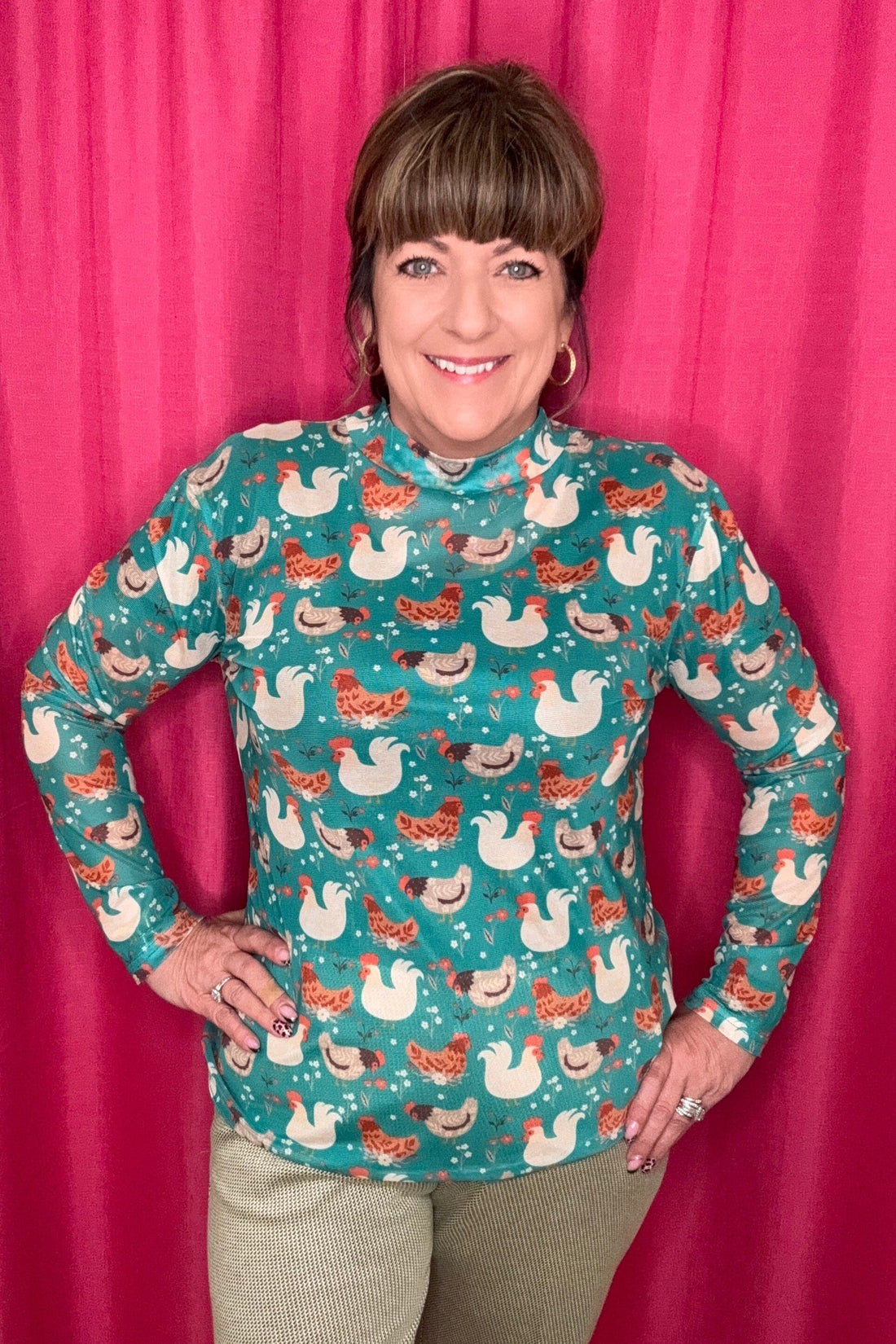 Fly The Coop Mesh Top MISSY BASIC KNIT STERLINGKREEK