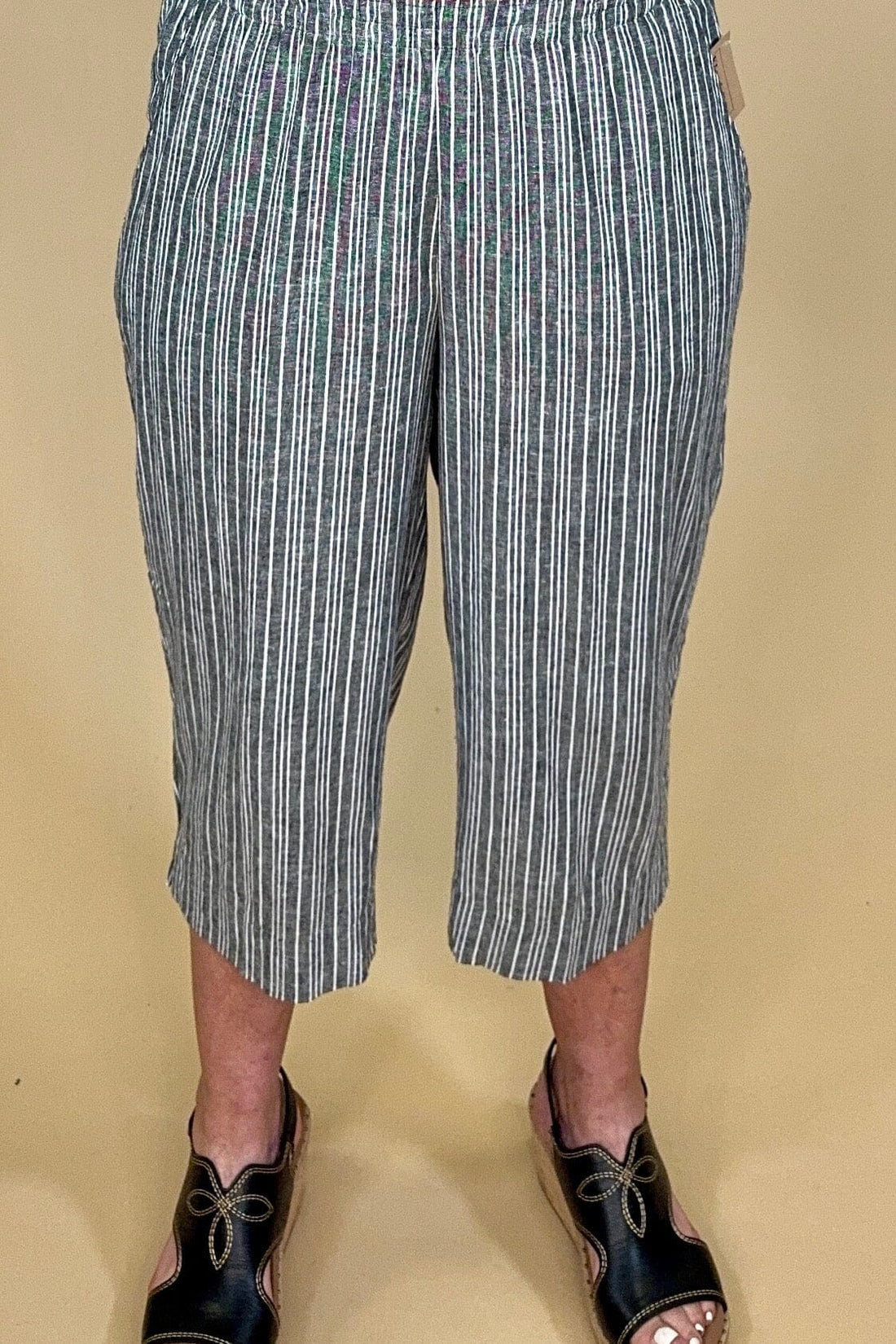 Pull On Striped Pants w/Pockets BOTTOMS SOUTHERN LADY 