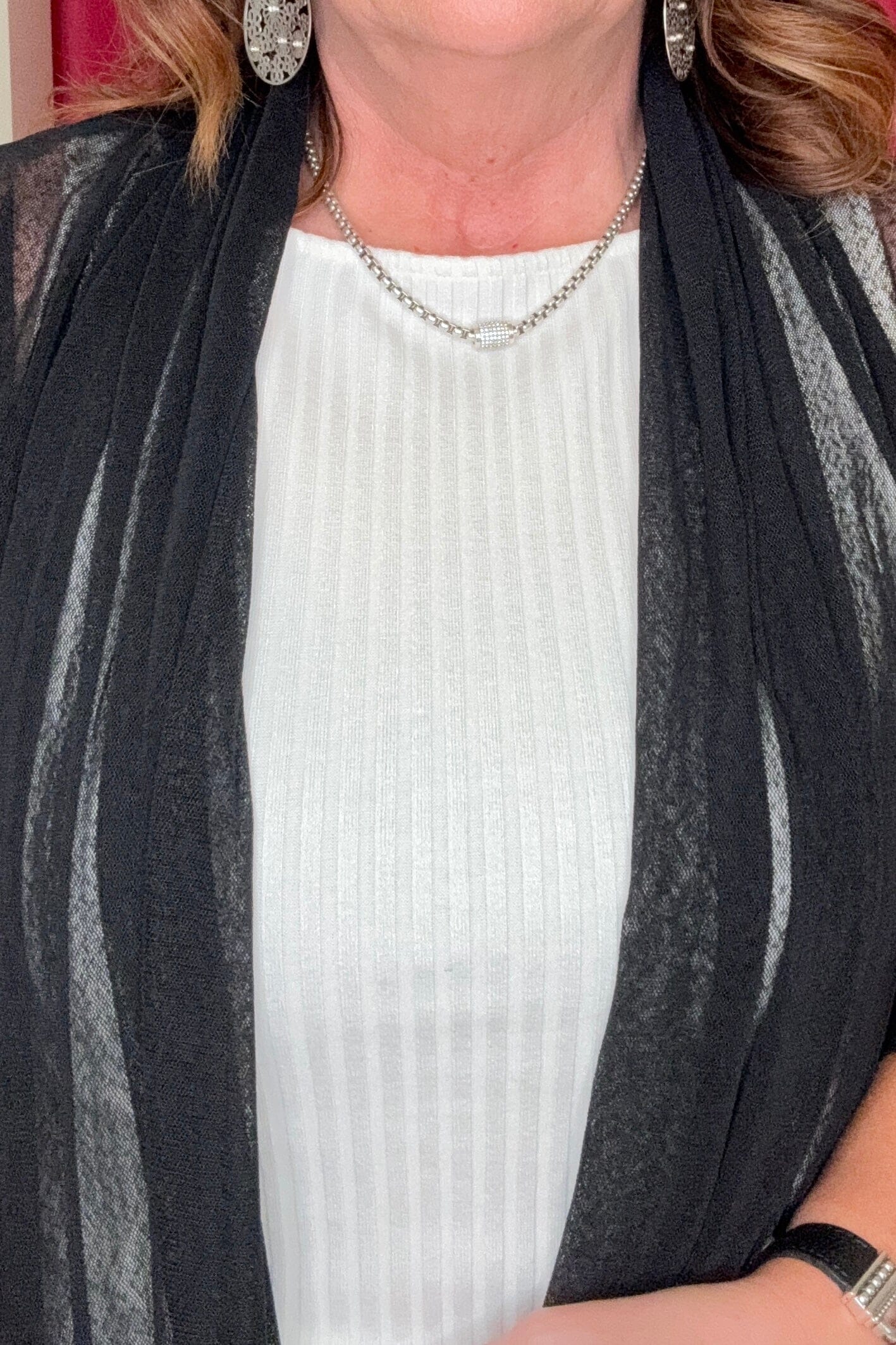 Long Sleeve Long Mesh Cardigan OUTFIT COMPLETER CREATION 