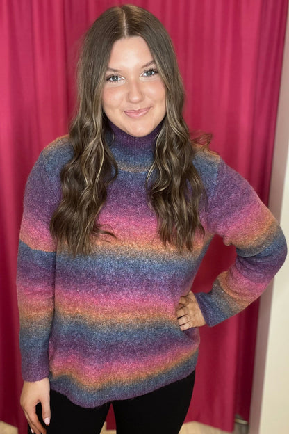 Rachel Fuzzy Ombre Sweater SWEATER CoCo + Carmen 