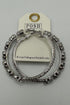 Fashion Earring - Chunky Silver Stone Hoops JEWELRY SUSIE 