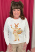 Dapper Easter Bunny Graphic T-Shirt MISSY BASIC KNIT SUGAR STITCH 