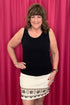 Colored Twill Skort w/Embroidery at Hem BOTTOMS CHARLIEB 