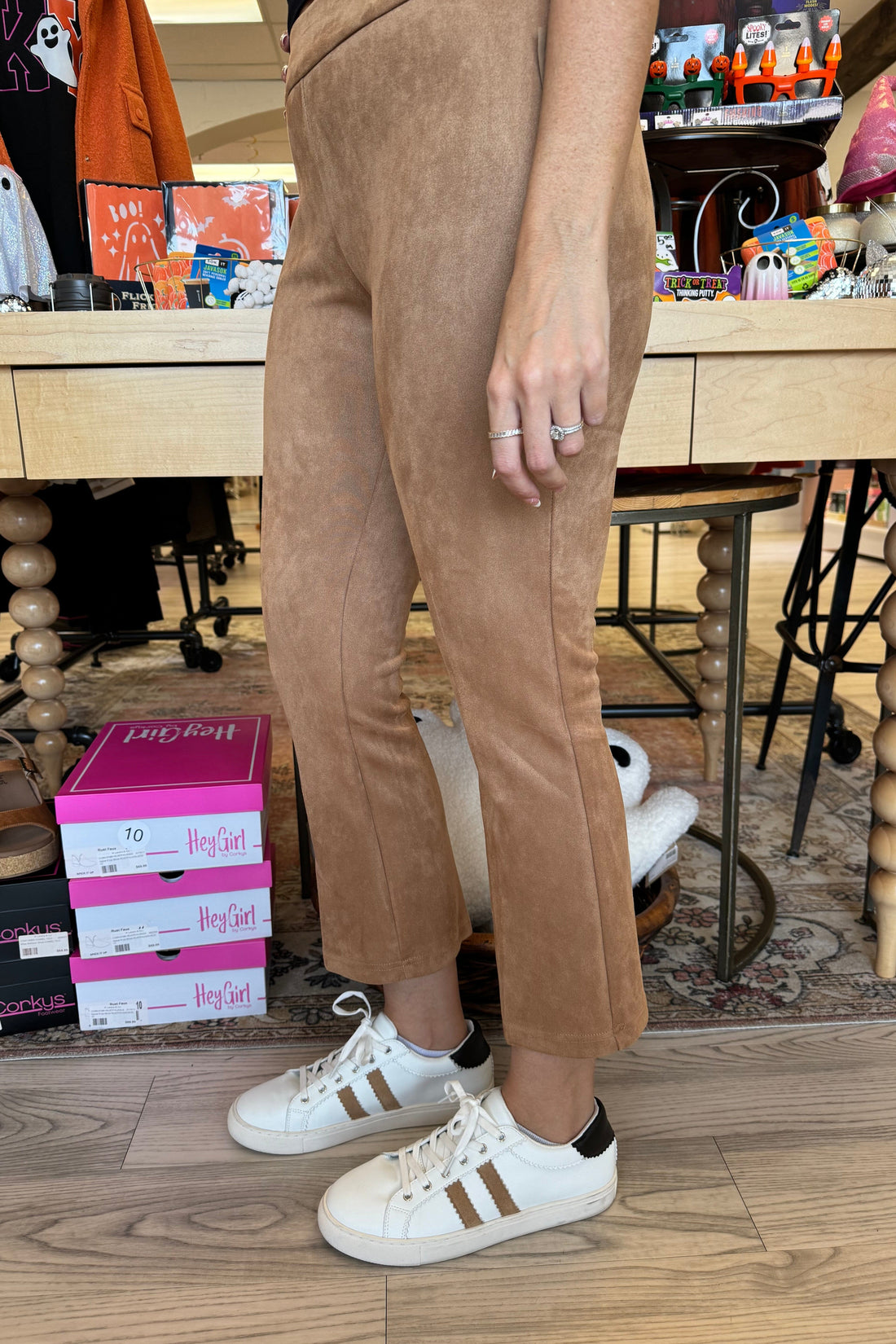 Pull On Straight Leg Faux Suede Pant BOTTOMS ZAC &amp; RACHEL 