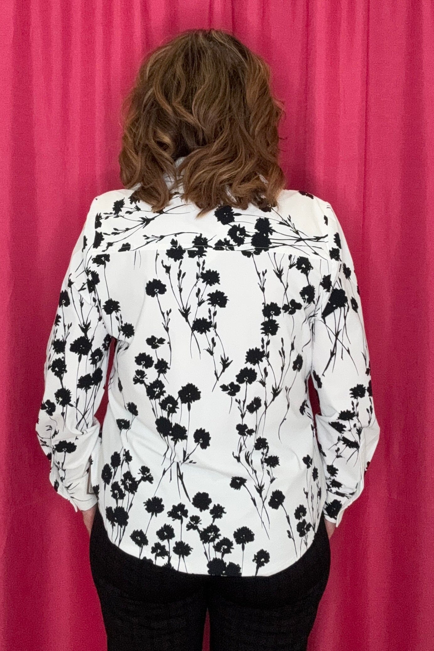 Long Sleeve Button Front Knit Shirt MISSY TOP SPECIAL LIVERPOOL 