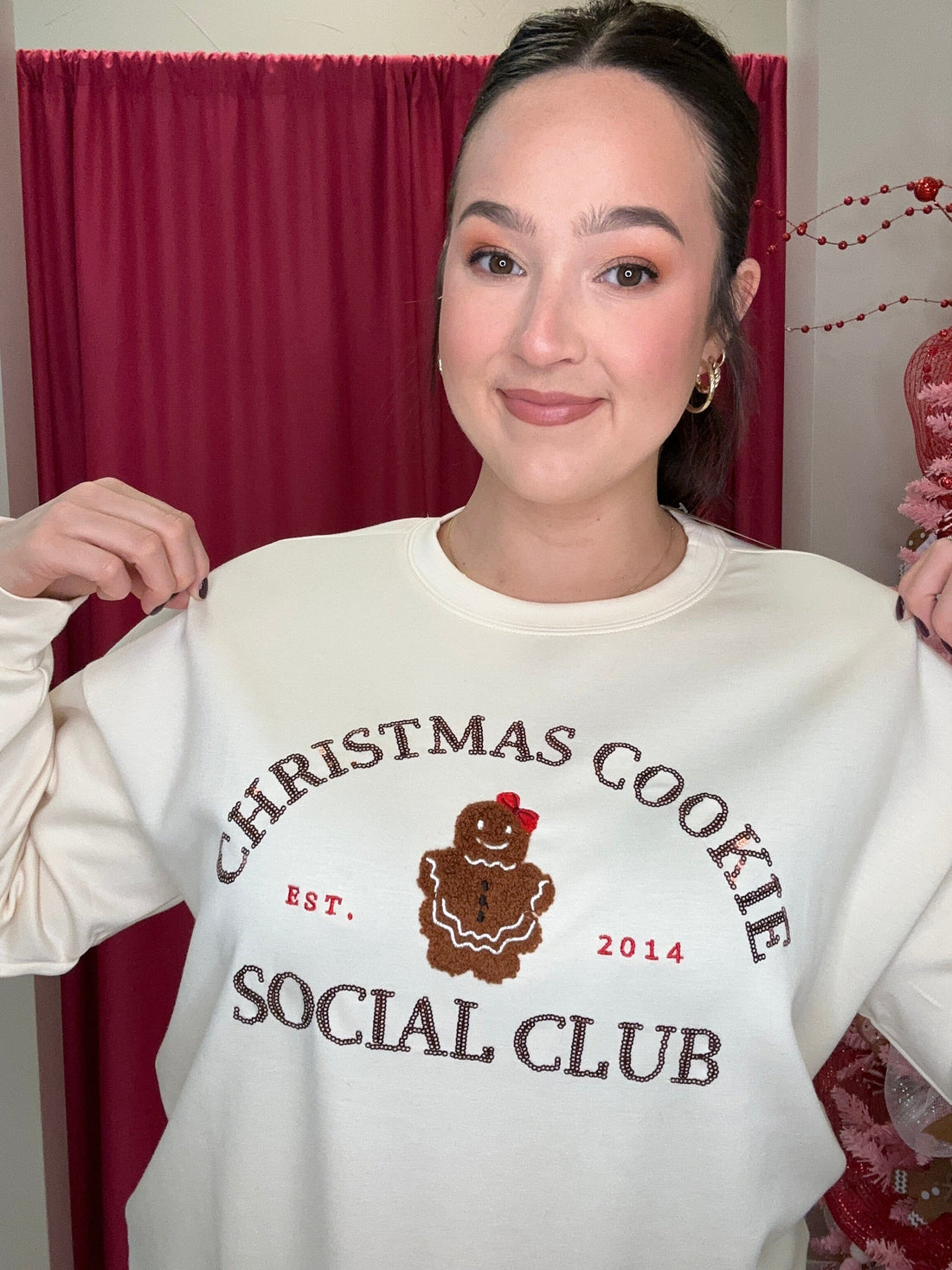 Christmas Cookie Social Club Luxe Pullover MISSY BASIC KNIT JESS LEA 