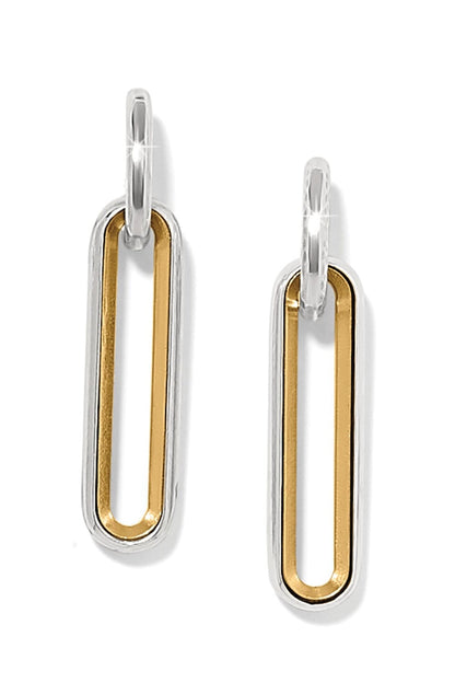 Medici Two Tone Long Post Drop Earrings BJEWELRY Brighton Collectables 