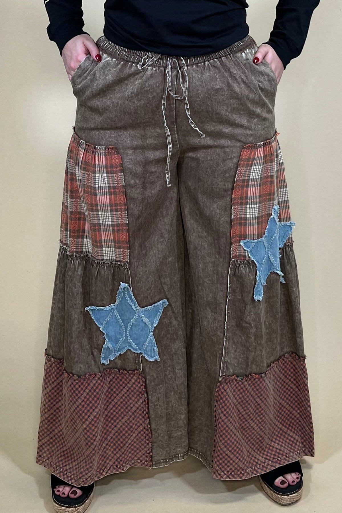 Patch Detail Mineral Wash Pant BOTTOMS:~~Unassigned~~ EASEL 