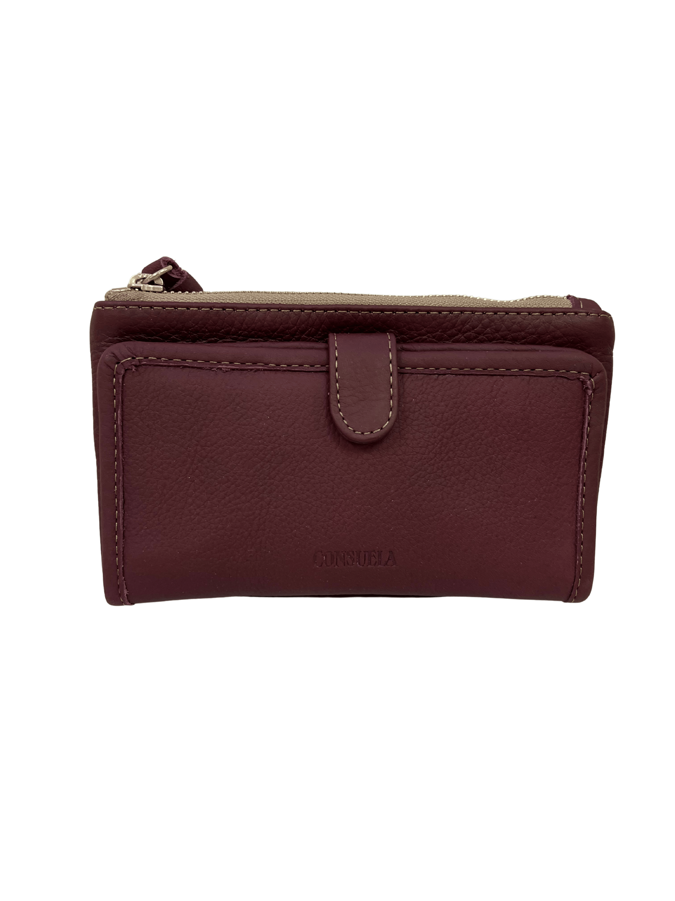 Plum Slim Wallet HANDBAGS CONSUELA 