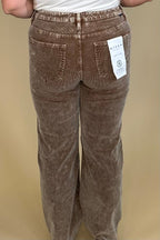 Mid Rise Straight Leg Corduroy Pant BOTTOMS:~~Unassigned~~ RISEN 