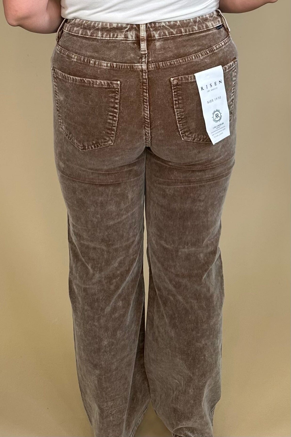 Mid Rise Straight Leg Corduroy Pant BOTTOMS:~~Unassigned~~ RISEN 